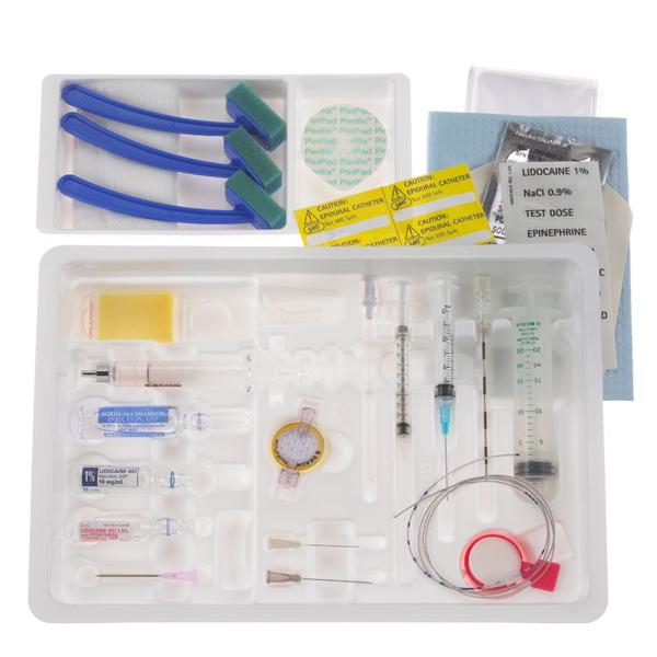 Tray Epidural Perifix Continuous Shot W/ Lido/Tgdrm 4x4.75 Drsng LF Strl 10/Case